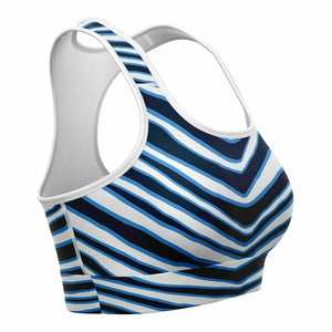 Tennessee Zebra Stripe Sports Bra