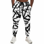 Unisex 80s Eruption Black & White Rock Roll Music Guitar Stripes Joggers
