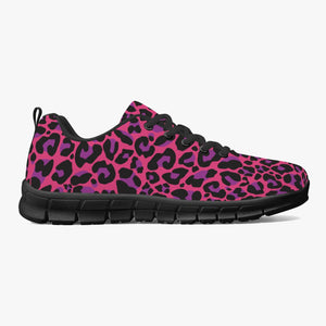 Pink Leopard Full Print Sneakers