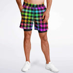 Rainbow Plaid Shorts