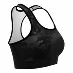 All Black Camo Sports Bra