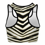 New Orleans Zebra Stripe Sports Bra