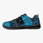 Teal Paisley Patchwork Sneakers