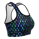 Women's Mother Of Dragons Iridescent Athletic Sports Bra Right
