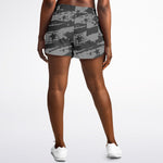 Grey Stars & Stripes Running Shorts