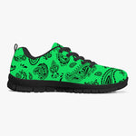 Mint Green Highlighter Split Paisley Sneakers