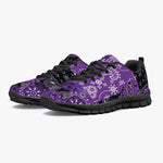Purple Paisley Patchwork Sneakers