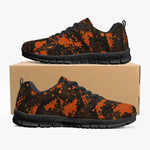 Orange  Digital Camo Sneakers