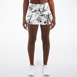 Women's Artistry In Motion Paint Splatter Athletic Booty Shorts