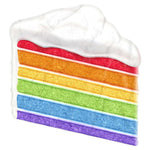 Rainbow Cake Slice Beach Blanket