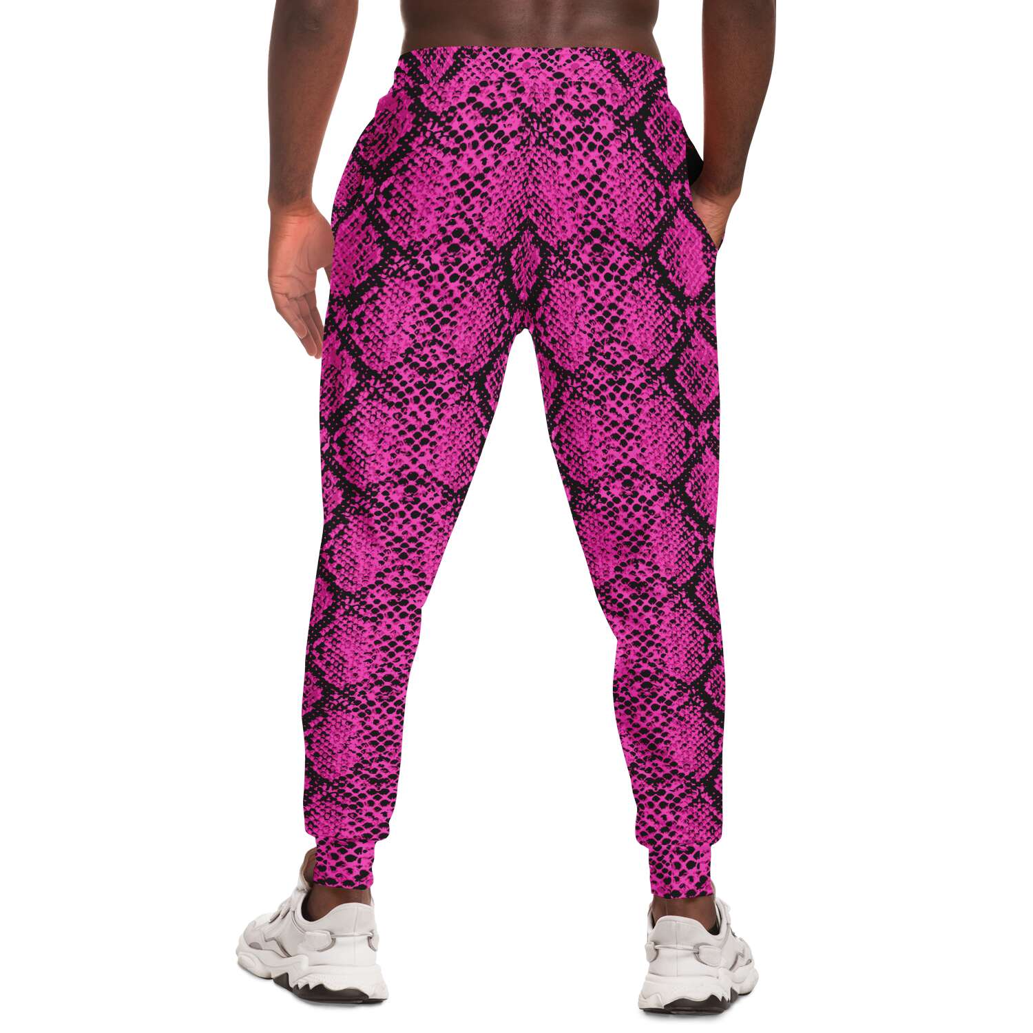 Pink Snakeskin Joggers