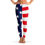 Women's United States American Flag USA National Pride Yoga Leggings