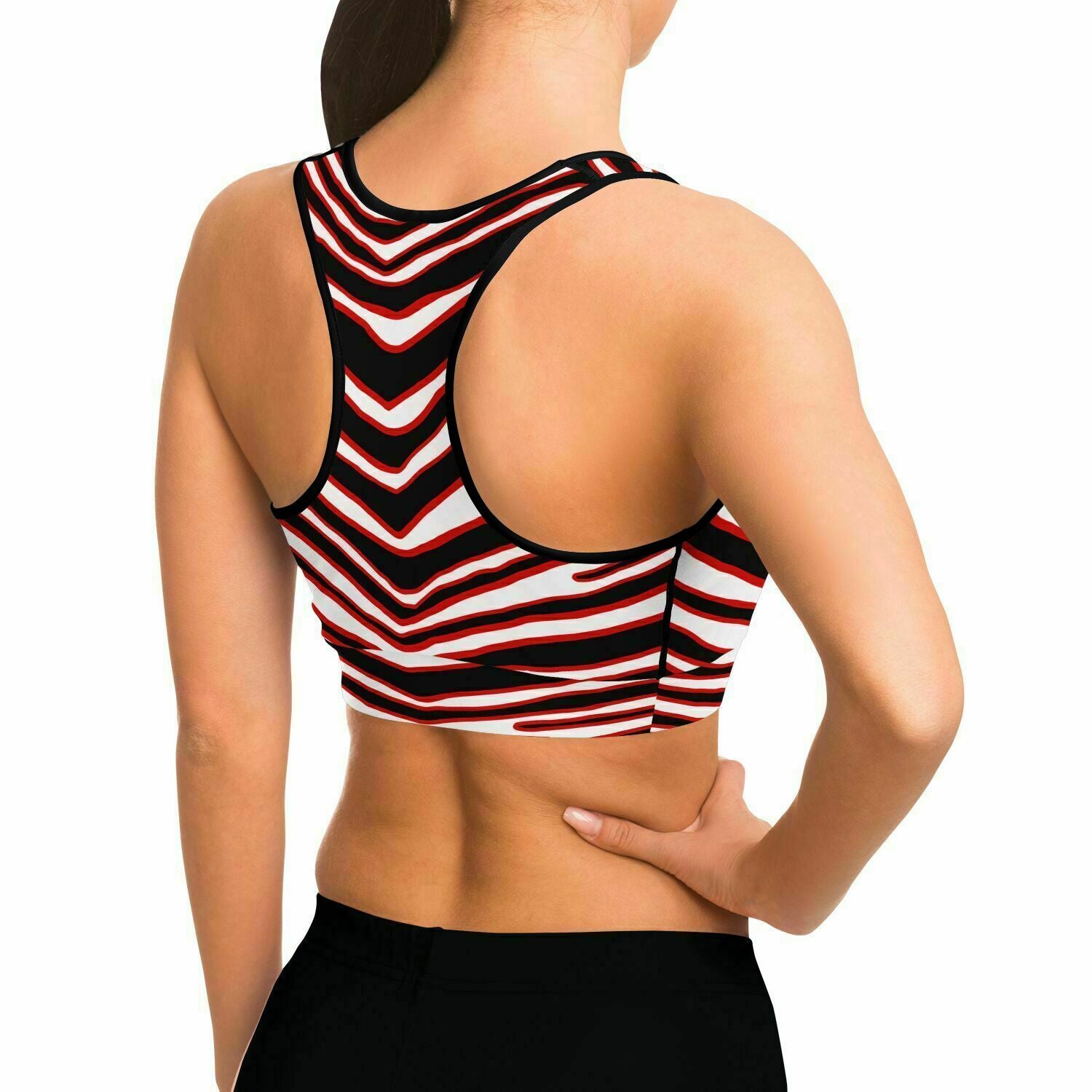 Tampa Bay Zebra Stripe Sports Bra