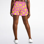 Pink Star Power Running Shorts