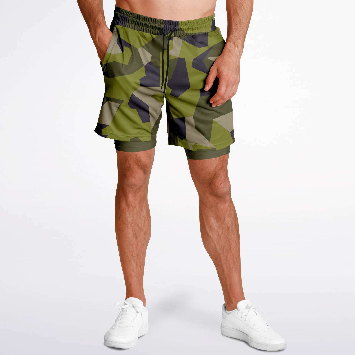 M90 Green Modern Warfare Camo Shorts