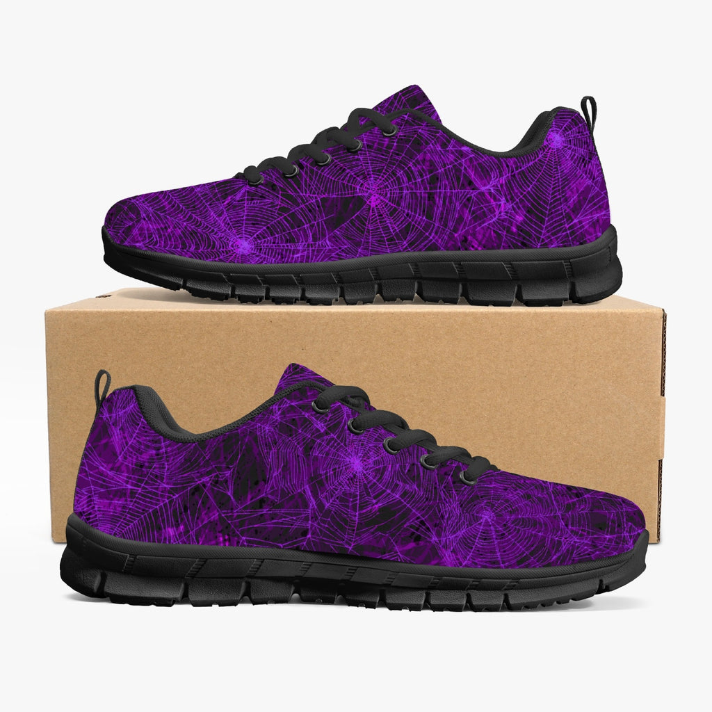 Purple Spider Web Sneakers