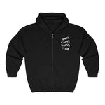 Black Unisex Anti Gains Social Club Gym Fitness Weightlifting Powerlifting CrossFit Muscle Zipper Hoodie Front