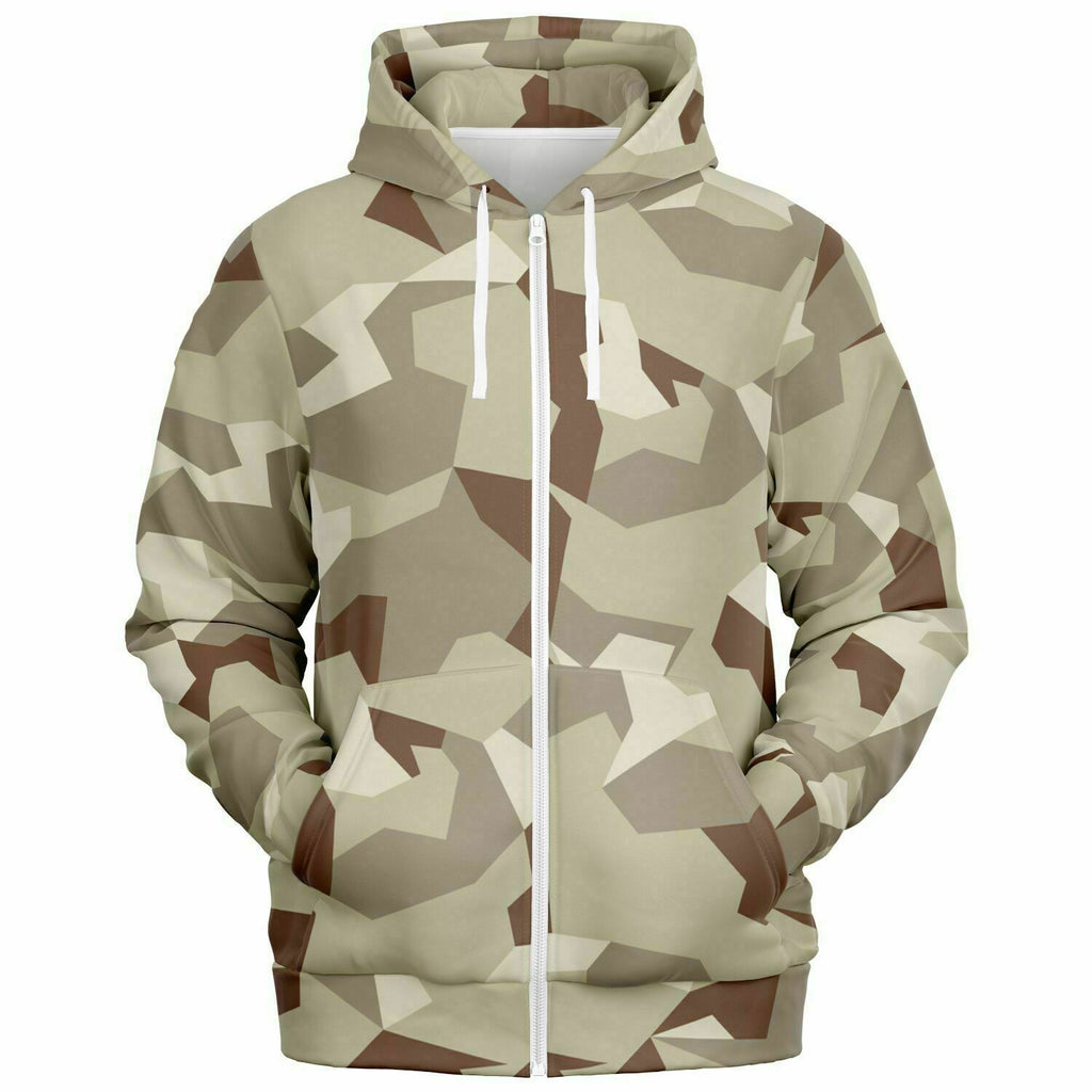 Unisex M90 Desert Storm Modern Soldier Urban Warfare Camouflage Zip-Up Hoodie