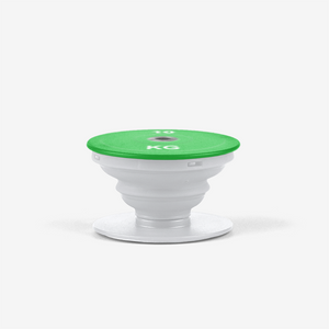 Green 10 KG Olympic Weight Powerlifter Competition Popsocket White Profile