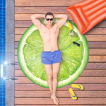 Lime Fruit Slice Summer Party Beach Blanket Towel