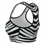 Las Vegas Zebra Stripe Sports Bra