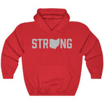 Scarlet Grey Ohio State Strong Gym Fitness Weightlifting Powerlifting CrossFit Muscle Hoodie