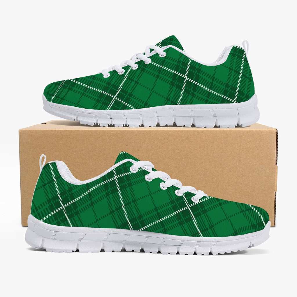 Green Plaid Sneakers