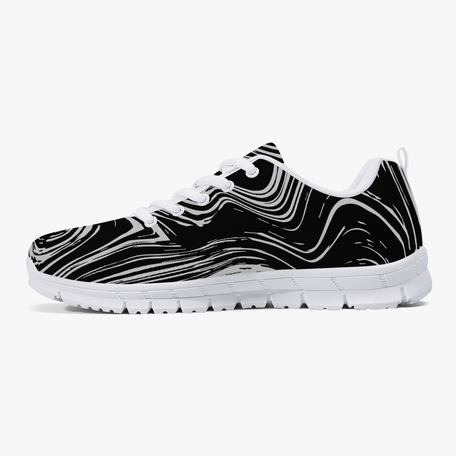 Black Marble Swirl Sneakers