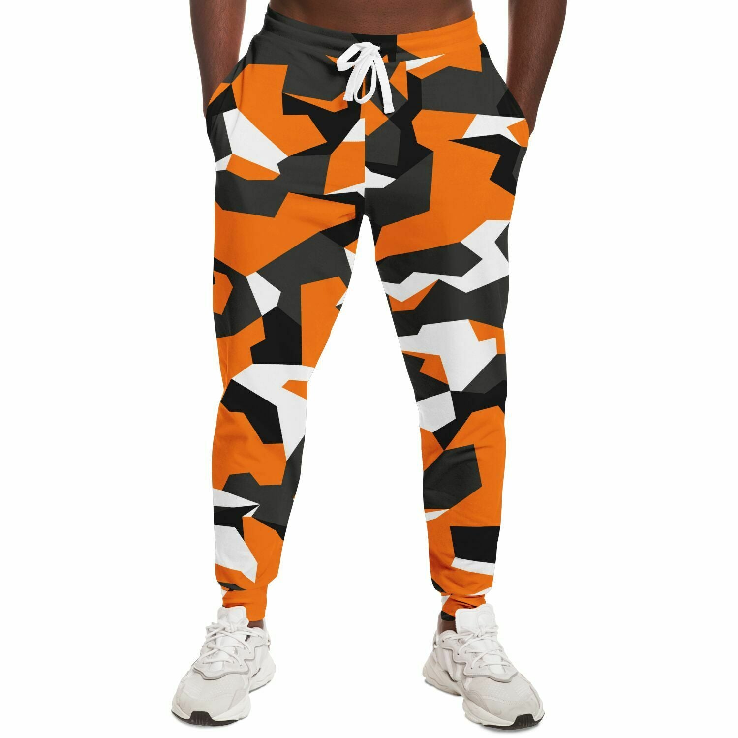 Unisex M90 Black Orange Modern Soldier Urban Warfare Camouflage Athletic Joggers