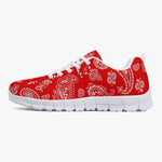 Red White Paisley Sneakers