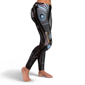 Women's Human Cyborg Android Robot Machine Mid-rise Yoga Leggings Right
