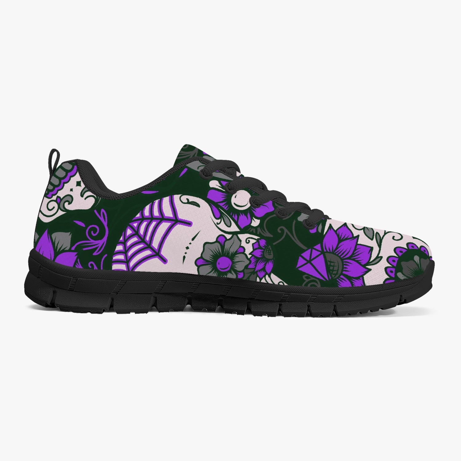 Purple Day Of The Dead Sneakers