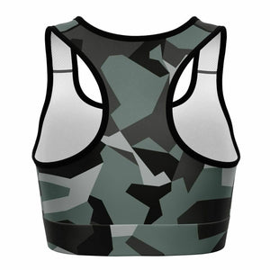 M90 Black Modern Warfare Camo Sports Bra