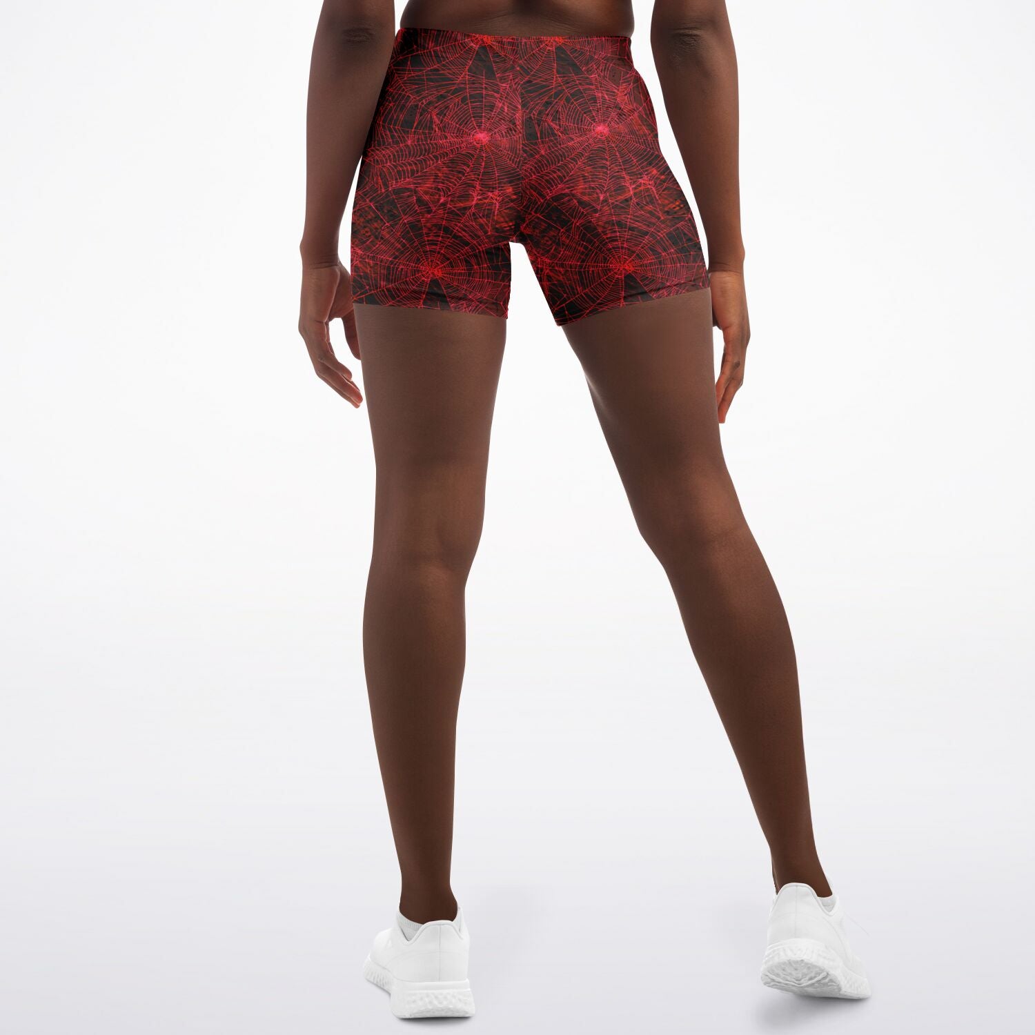 Red Spider Web Shorts