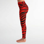 Red Eye Of The Tiger  Leggings