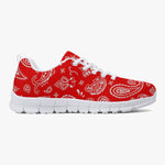 Red White Blue Paisley Sneakers
