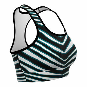 Jacksonsville Zebra Stripe Sports Bra