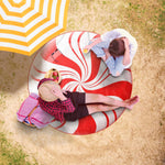 Peppermint Candy Beach Blanket