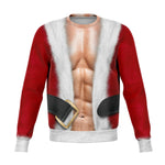 Funny Ripped Santa Claus Ugly Christmas Sweater