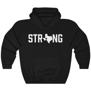Black White Texas State Strong Gym Fitness Weightlifting Powerlifting CrossFit Muscle Hoodie