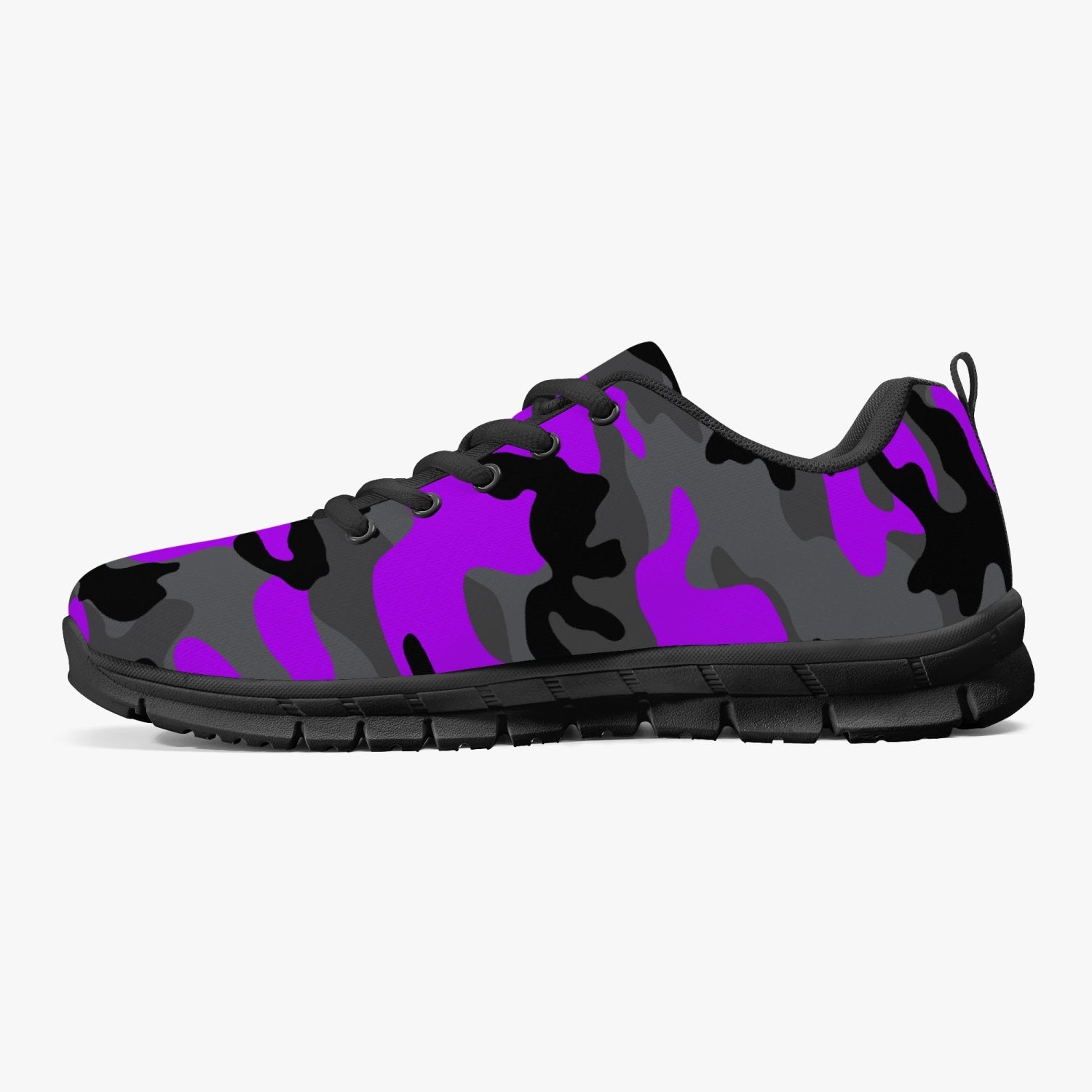 Black Purple Camo Sneakers