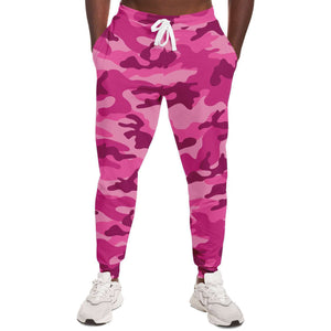 Unisex All Pink Camouflage Athletic Joggers