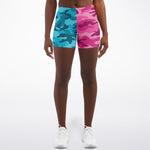 All Cyan Pink Camo Shorts