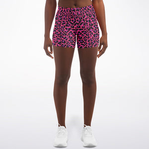 Pink Leopard Shorts