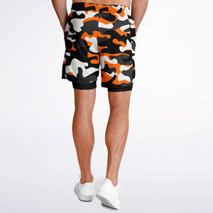 Orange Camo Shorts
