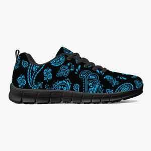 Black Blue Paisley Sneakers