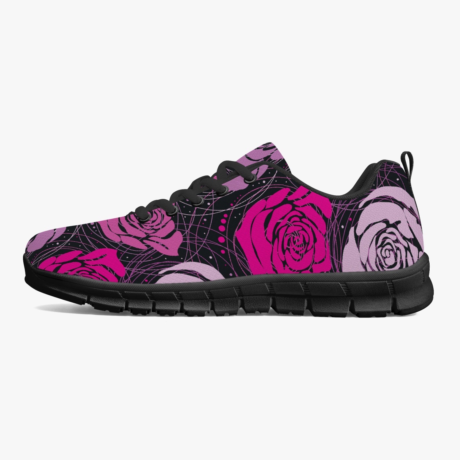 Abstract Roses Sneakers