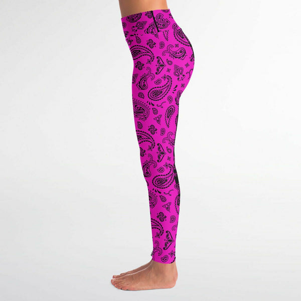 Pink Paisley Leggings