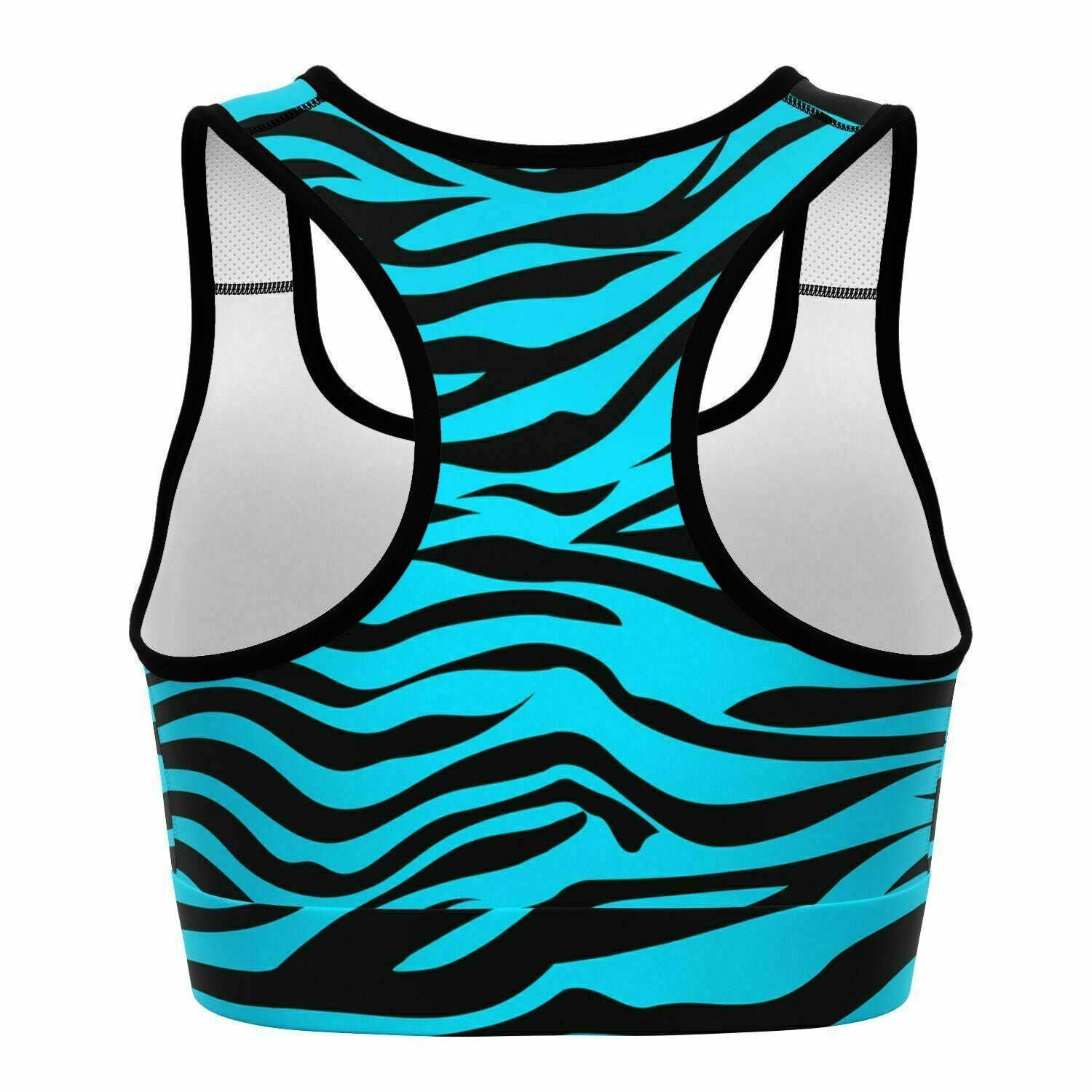 Blue Eye Of The Tiger Sports Bra