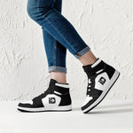 Unisex ID Leather High-Top Fashion Sneakers
